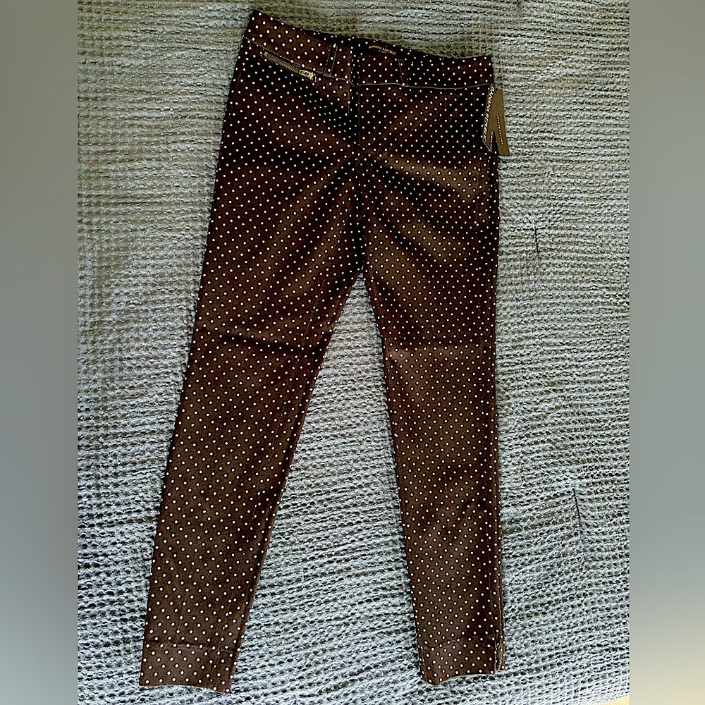 SLOAN SKINNY-FIT POLKA DOT ANKLE PANT by Banana Republic